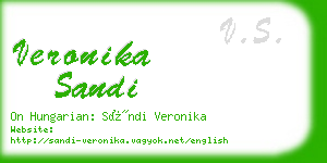 veronika sandi business card